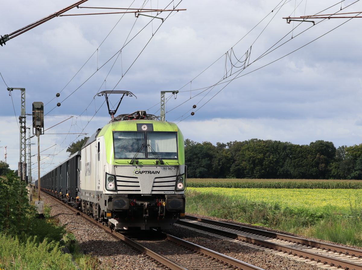 ITL Captrain locomotief 193 583-2 mit der Name  Mysterious  (NVR-Nummer: 91 80 6193 583-2 D-ITL) Devesstra�e, Salzbergen 16-09-2021.

ITL Captrain locomotief 193 583-2 met de naam  Mysterious  (NVR-Nummer: 91 80 6193 583-2 D-ITL) Devesstra�e, Salzbergen 16-09-2021.