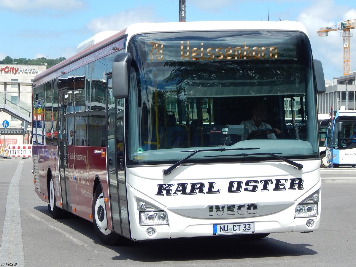 Iveco Crossway von Karl Oster aus Deutschland in Ulm.