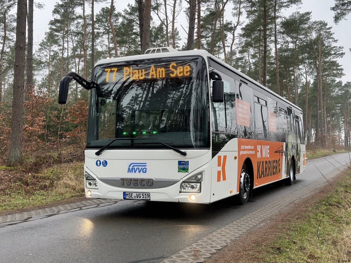 Iveco Crossway der MVVG in Plau am See.