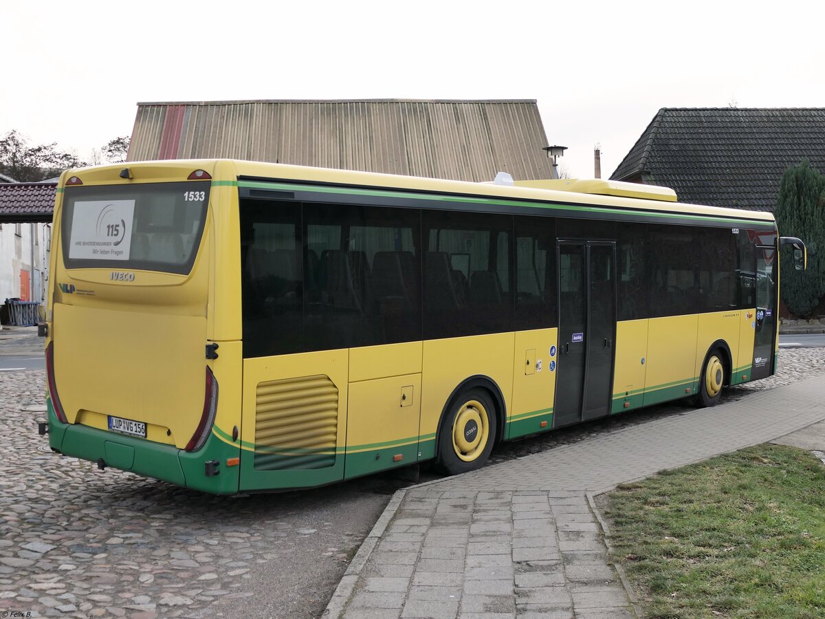 Iveco Crossway der Verkehrsgesellschaft Ludwigslust-Parchim mbH in Plau am See.