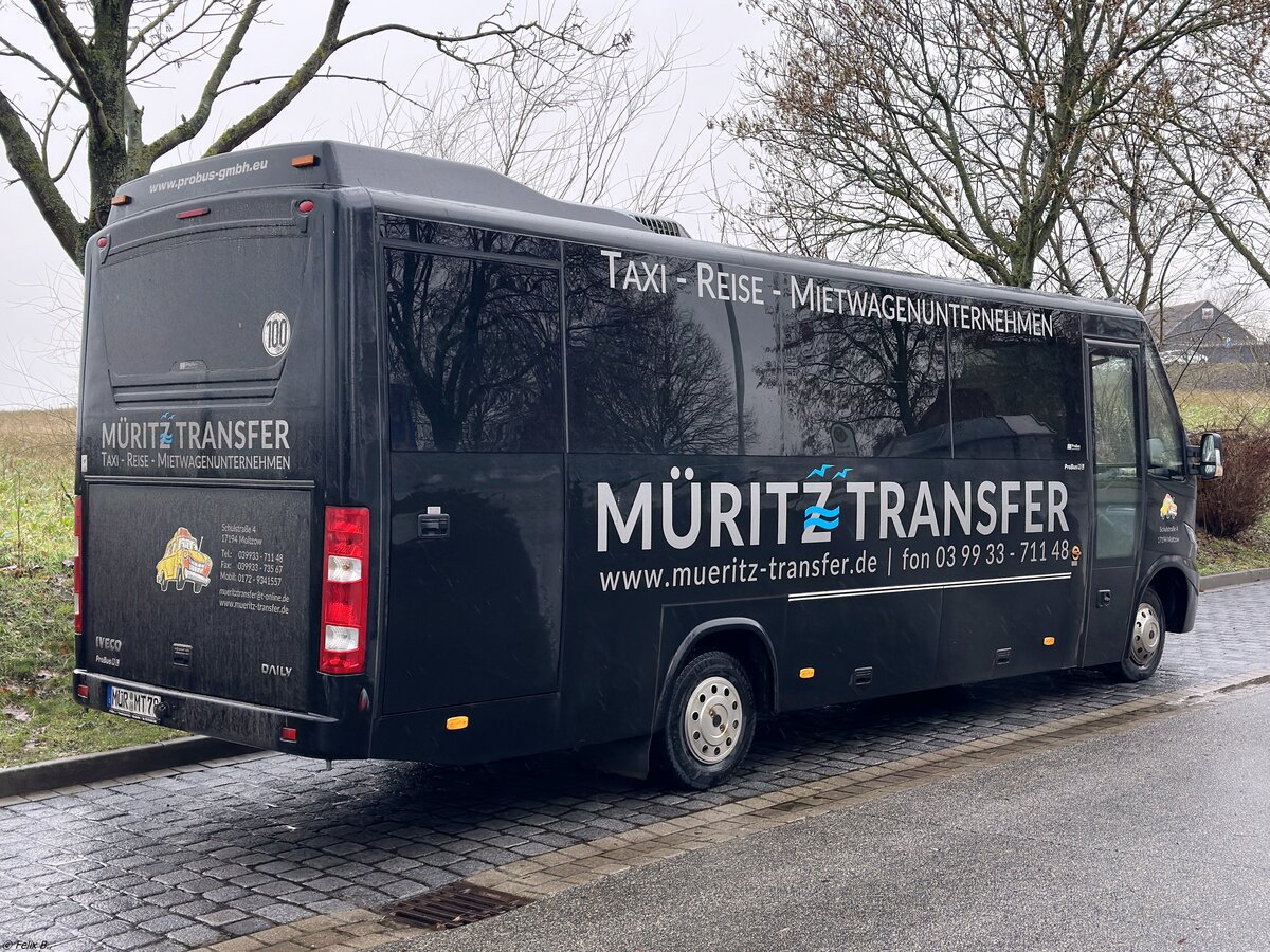 Iveco Probus R/L von Müritz Transfer aus Deutschland in Malchow. 