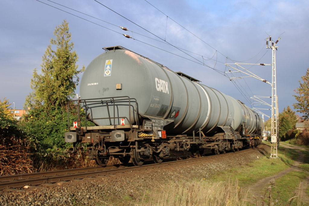 Kesselwagen am Morgen des 06.11.2022 in der Güterumgehung unweit vom Rostocker Hbf