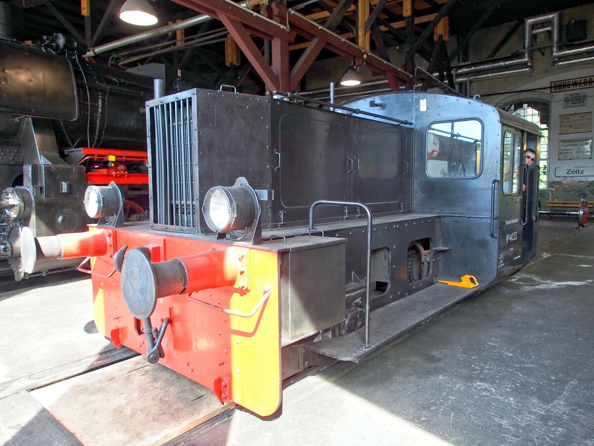 Köf 4033 im Eisenbahnmuseum Halle am 20.07.2019.