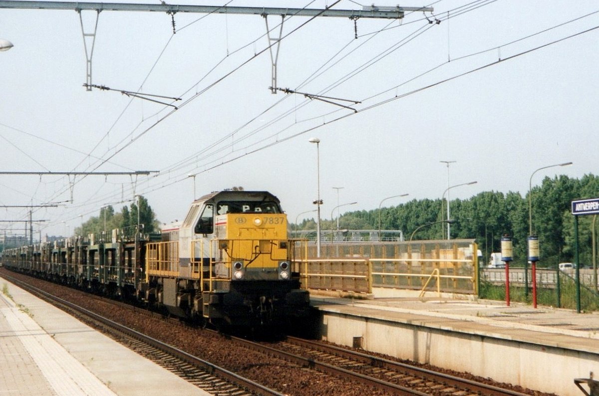 LGAG mit 7837 durchfahrt am 10 Juni 2006 Antwerpen-Luchtbal.