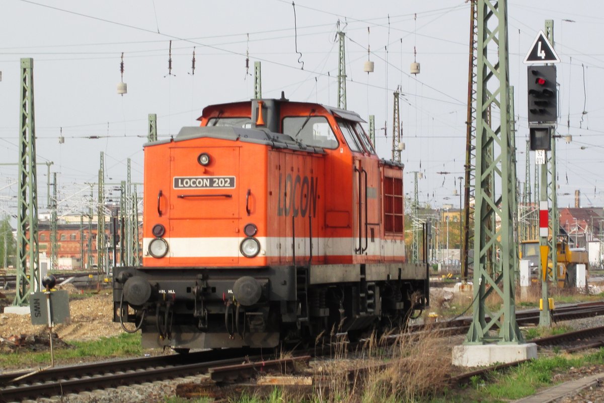 LOCON 202 steht am 13 April 2014 in Leipzig Hbf.