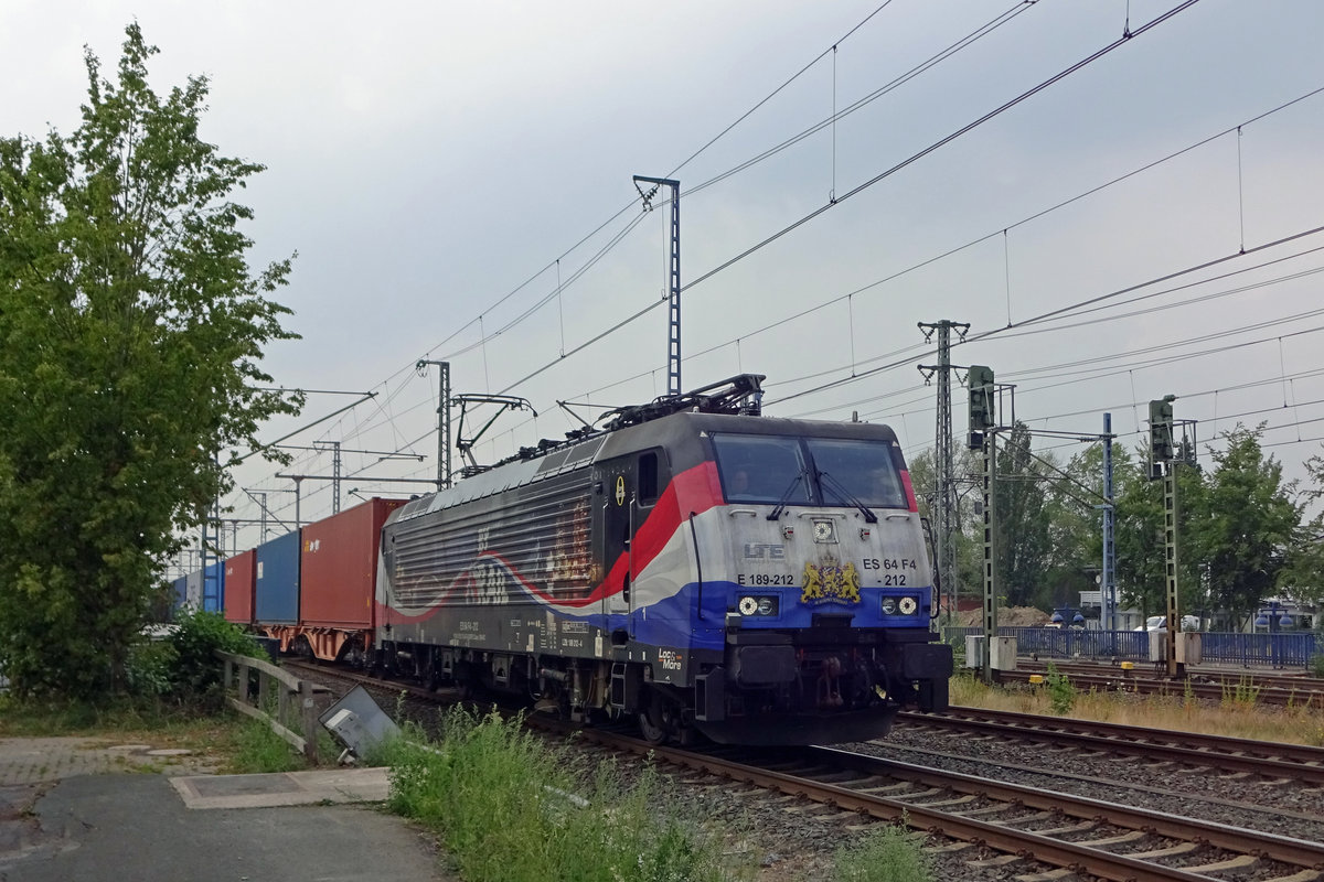 LTE 189 212 verlässt am 5 Augustus 2019 Bad Bentheim.