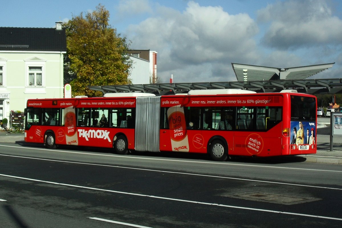 L�denscheid  am Bahnhof-Bus der MVG L�denscheid,Aufnahmezeit: 2010:10:25 