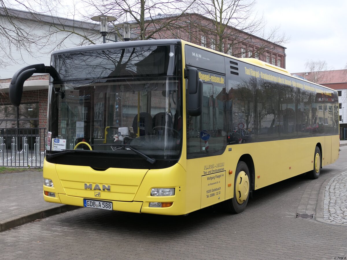 MAN Lion's City von Flaegel Reisen aus Deutschland in Neubrandenburg.