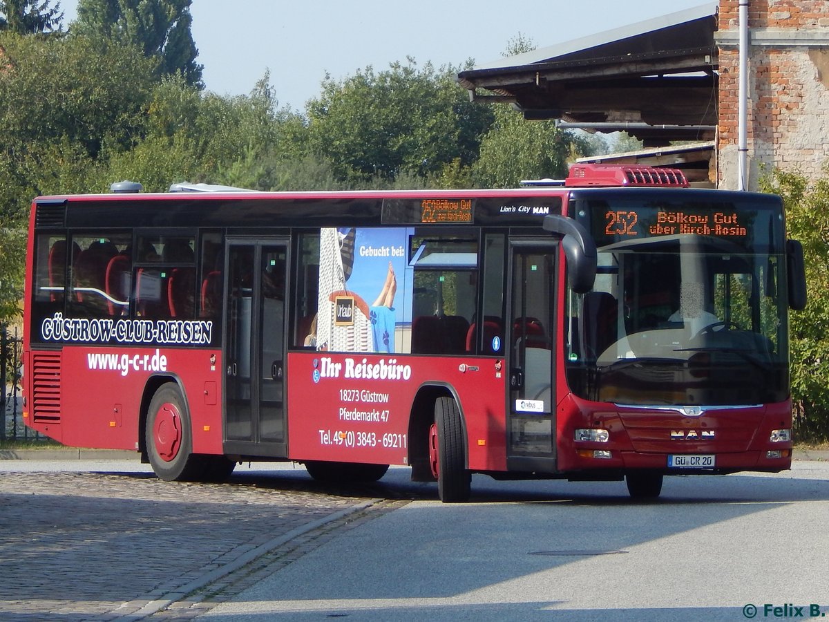 MAN Lion's City von Güstrow-Club-Reisen aus Deutschland in Güstrow.