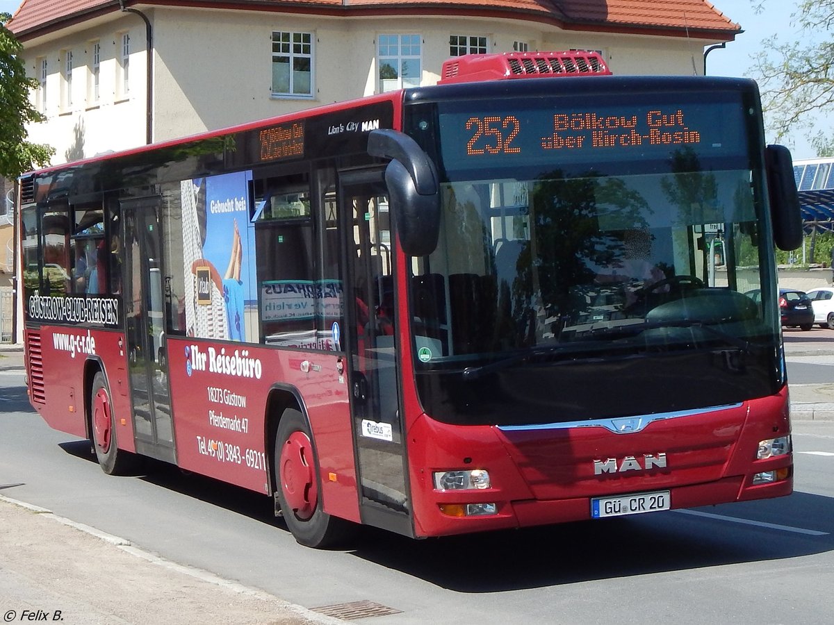 MAN Lion's City von Güstrow-Club-Reisen aus Deutschland in Güstrow. 