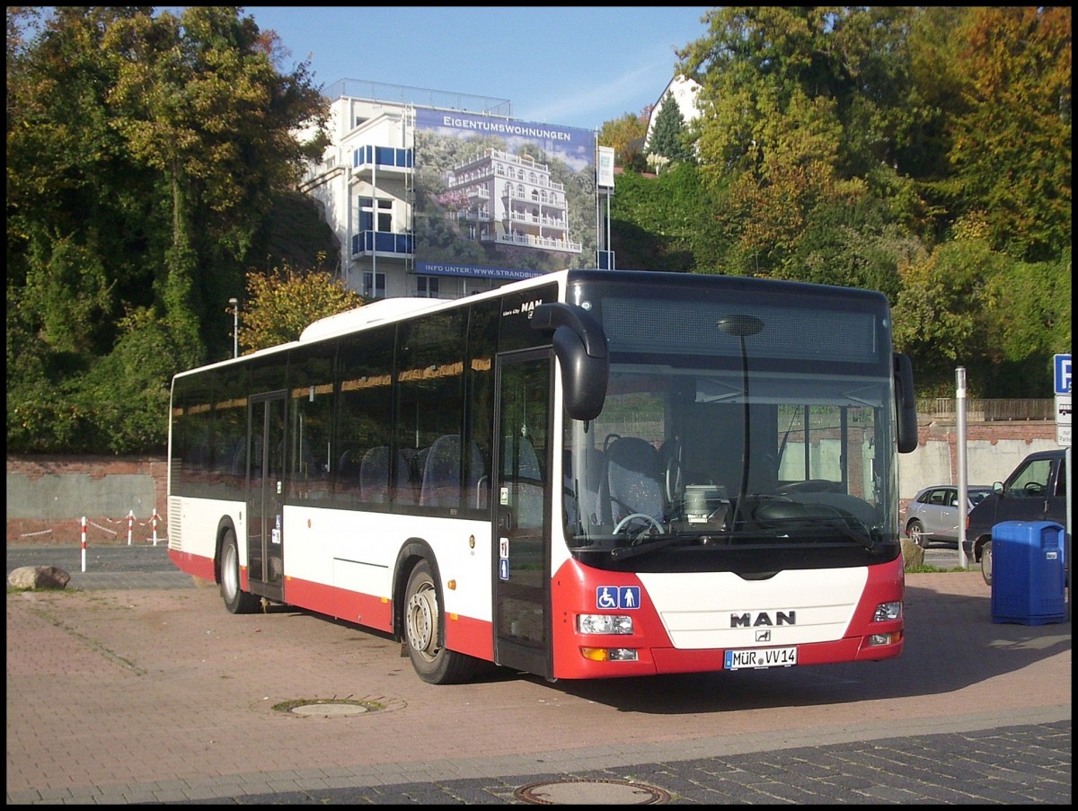 MAN Lion's City LE � aus Deutschland im Stadthafen Sassnitz.