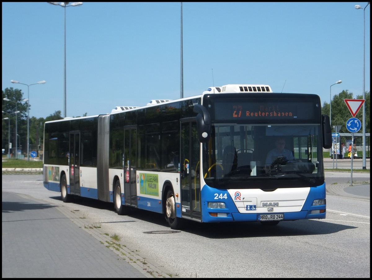 MAN Lion's City der Rostocker Stra�enbahn AG in Rostock.