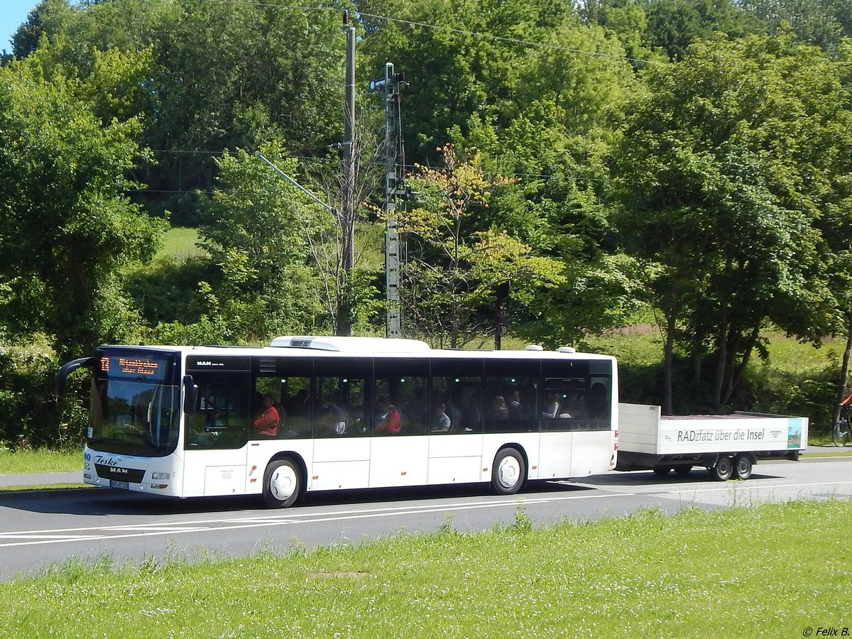 MAN Lion's City Ü vom Reisedienst Teske aus Deutschland in Sassnitz. 
