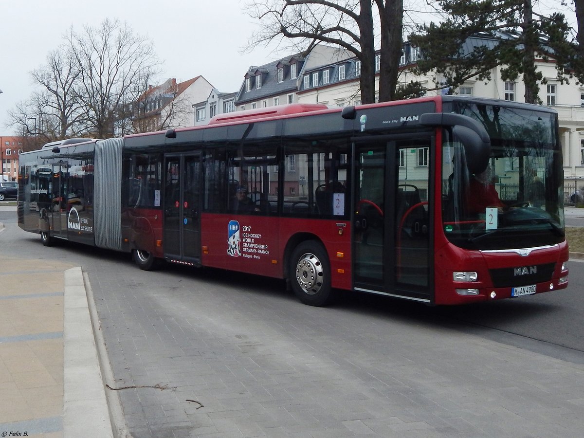 MAN Lion's City Vorführwagen in in Greifswald.