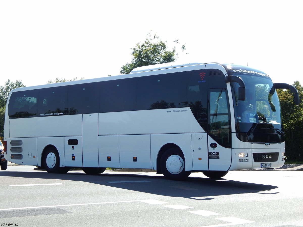 MAN Lion's Coach von Bushandel Röttgen aus Deutschland in Sassnitz.