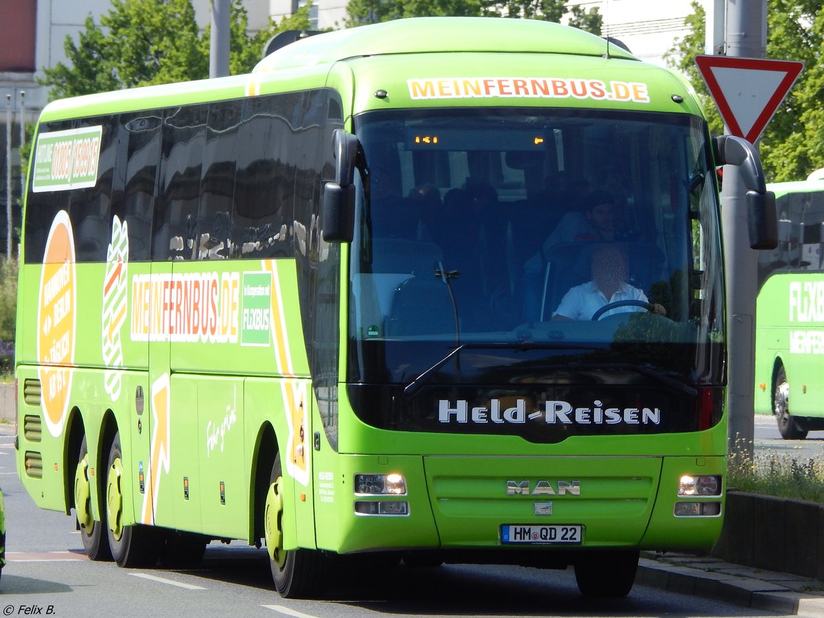 MAN Lion's Coach von Flixbus/Held-Reisen aus Deutschland in Berlin.