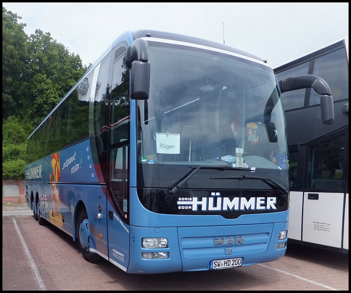 MAN Lion's Coach von H�mmer aus Deutschland im Stadthafen Sassnitz.