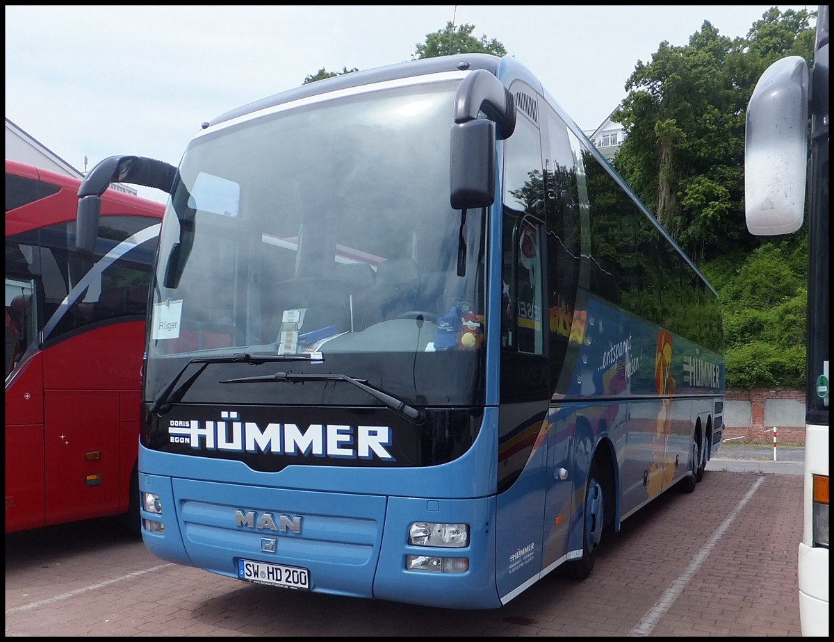 MAN Lion's Coach von H�mmer aus Deutschland im Stadthafen Sassnitz.