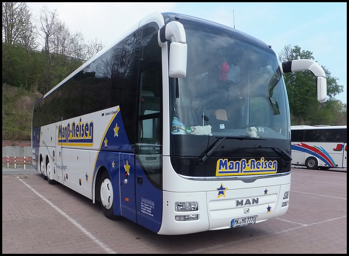 MAN Lion's Coach von Manß-Reisen aus Deutschland im Stadthafen Sassnitz.