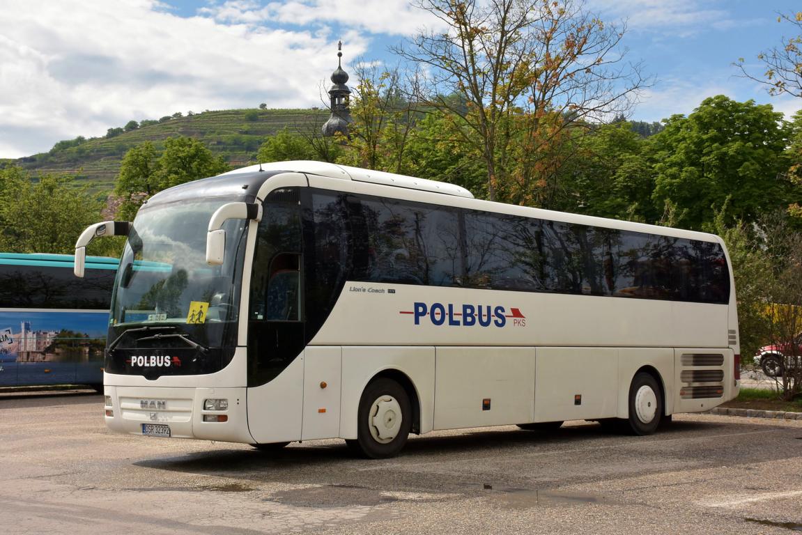 MAN Lion`s Coach von POLBUS 2019 in Krems gesehen.