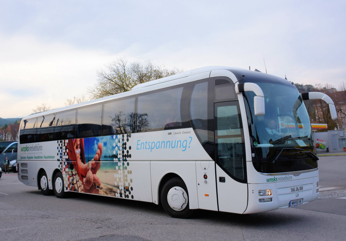 MAN Lion`s Coach vom Reiseb�ro WNSKS aus �sterreich in Krems.