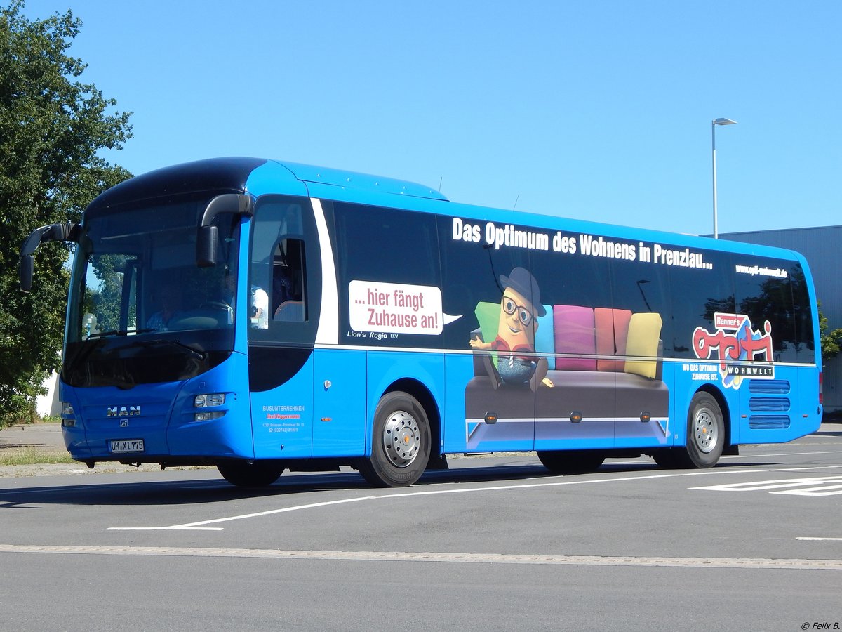 MAN Lion's Regio von Busunternehmen Koppermann aus Deutschland in Neubrandenburg.