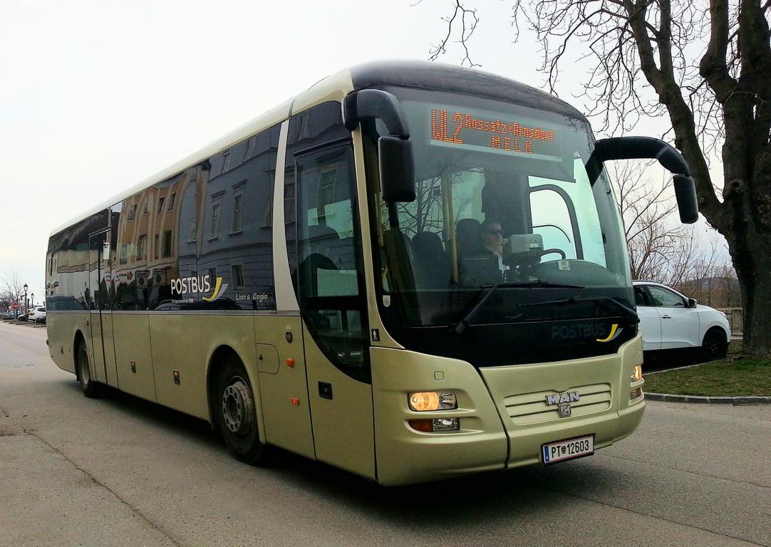 MAN Lion`s Regio von den �BB 03/2018 bei Krems gesehen.