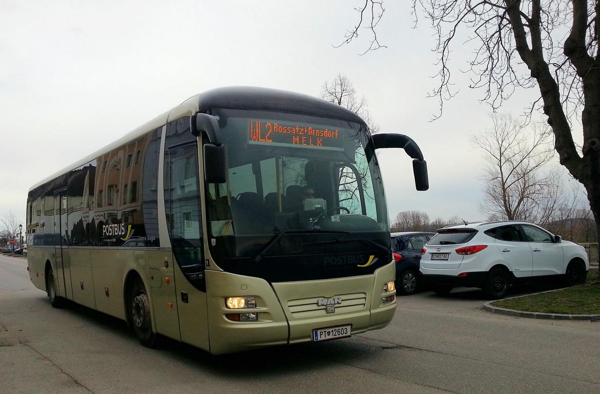 MAN Lion`s Regio von den �BB 03/2018 bei Krems gesehen.