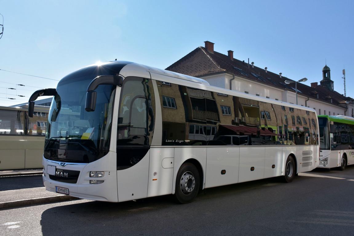 MAN Lion`s Regio der �BB am Kremser Busbahnhof 2017.
