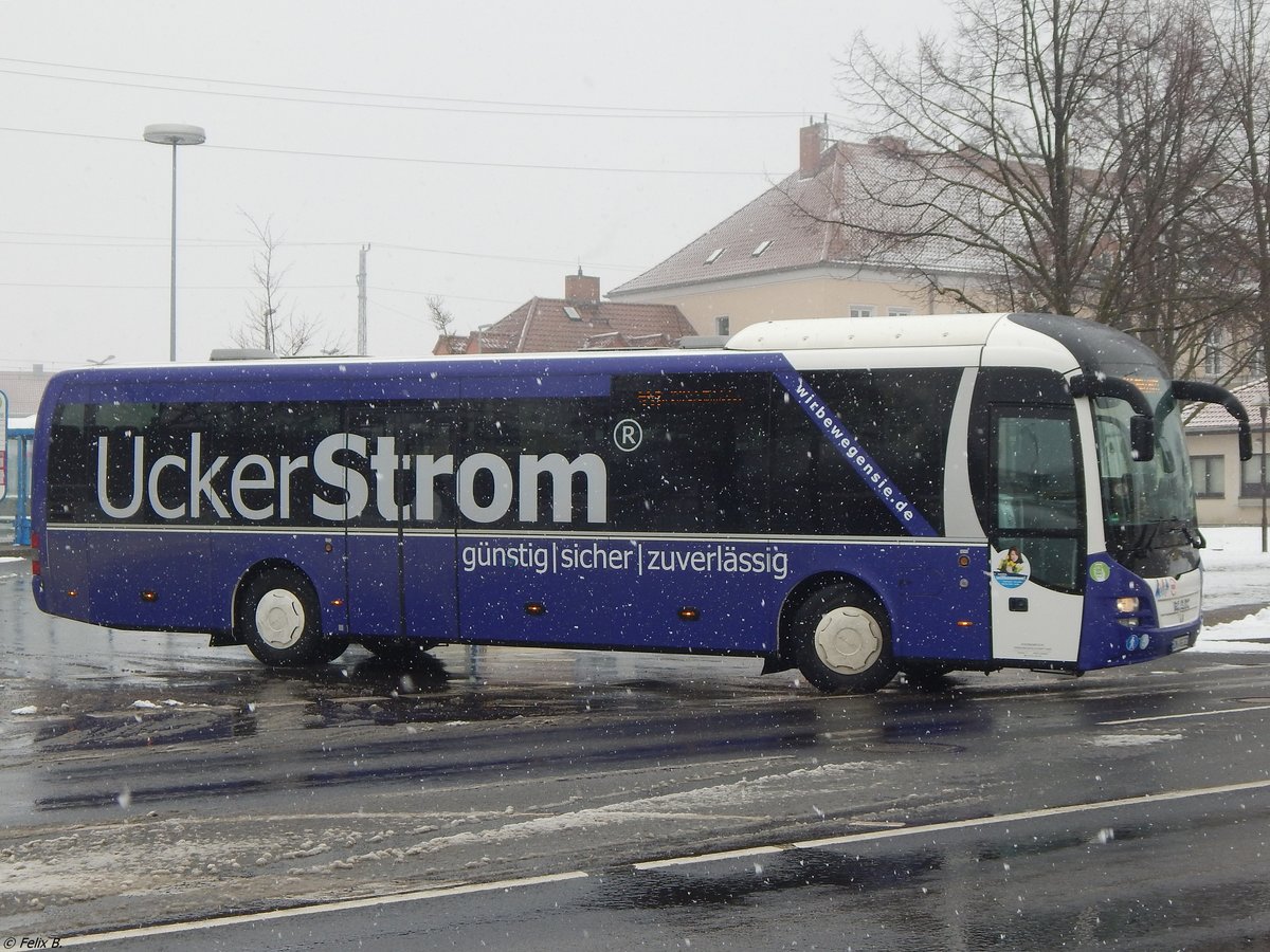 MAN Lion's Regio der Uckermärkische Verkehrs GmbH in Prenzlau.