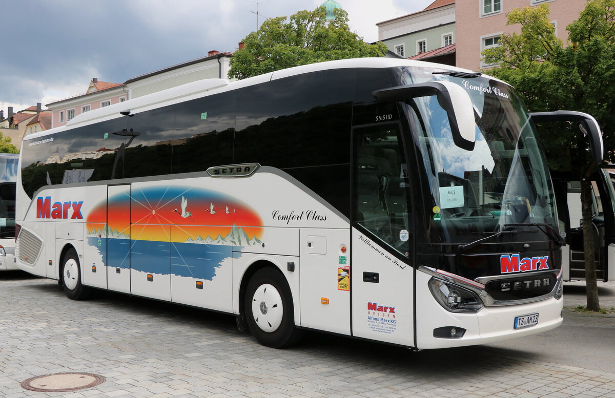 Marx, Fridolfing - TS-AM 23 - Setra am 30. Juli 2025 in Passau, Schiffl�nde (Aufnahme: Martin Beyer)