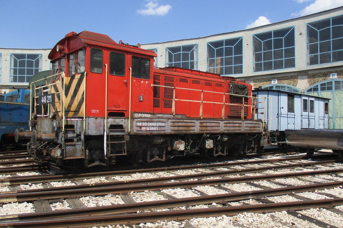 MAV 448 211 steht am 12 Mai 2018 ins Eisenbahnmuseum in Budapest.