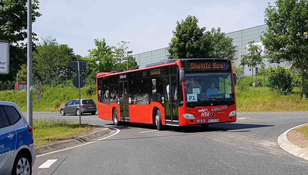 MB Citaro des Busunternehmens K�berich eingesetzt als Shuttlebus anl. des Hessentages in Bad Hersfeld im Juni 2019
