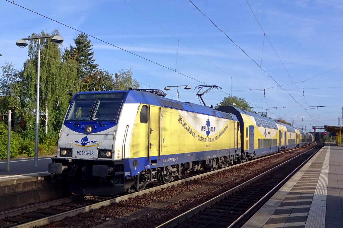 ME 146-18 hält mit mehr als 105 Millionen km Sicherheit am 20 September 2019 in Celle.