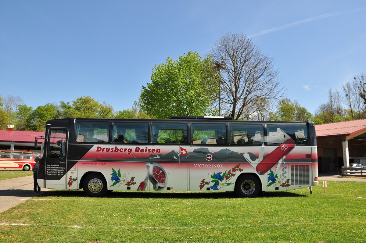 Mercedes Benz O 303 am 25.4.2015 in Wieselburg/Nieder�sterreich beim Oldtimertreffen der Fa.Kerschner gesehen.
