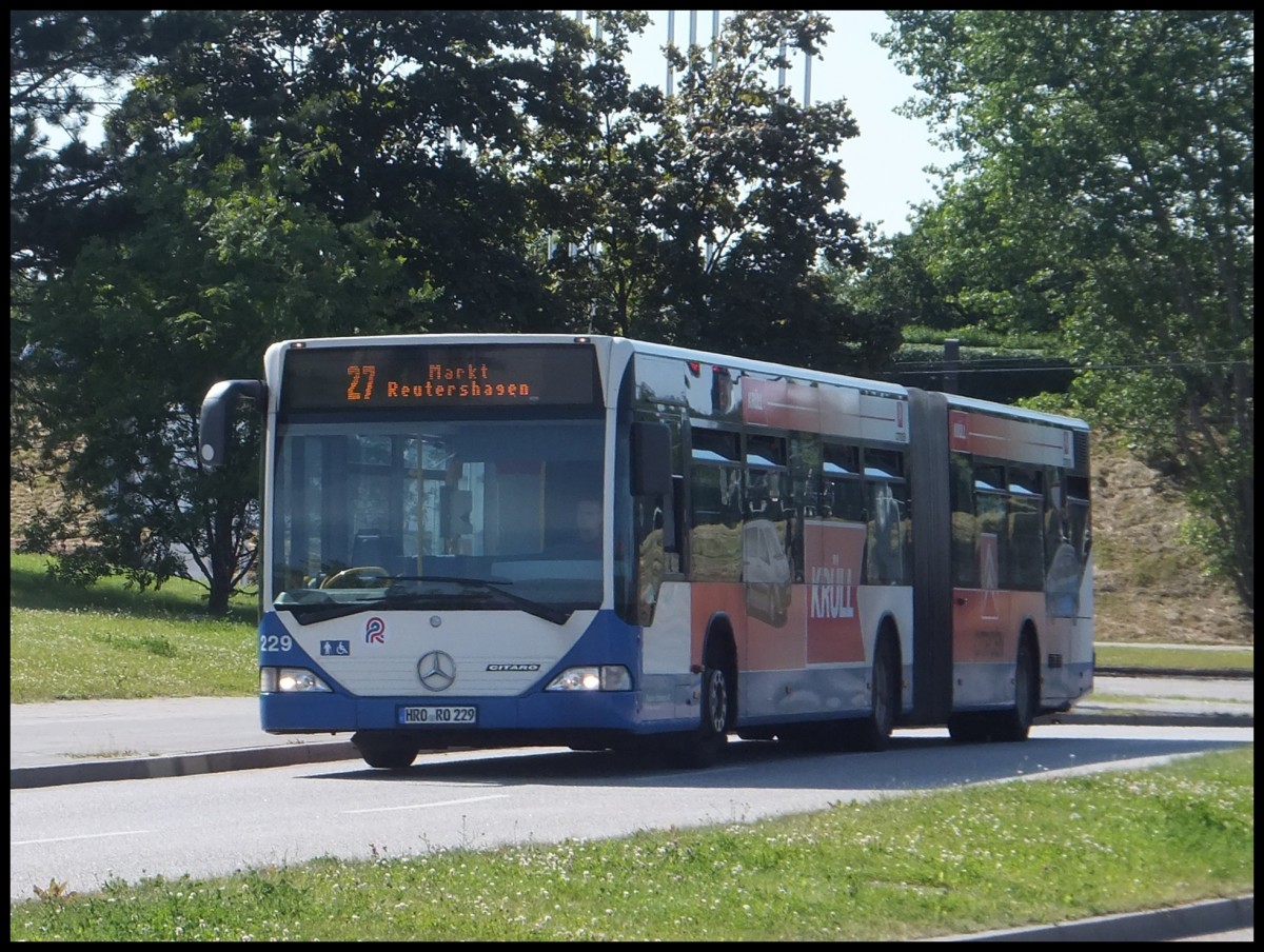 Mercedes Citaro I der Rostocker Stra�enbahn AG in Rostock.