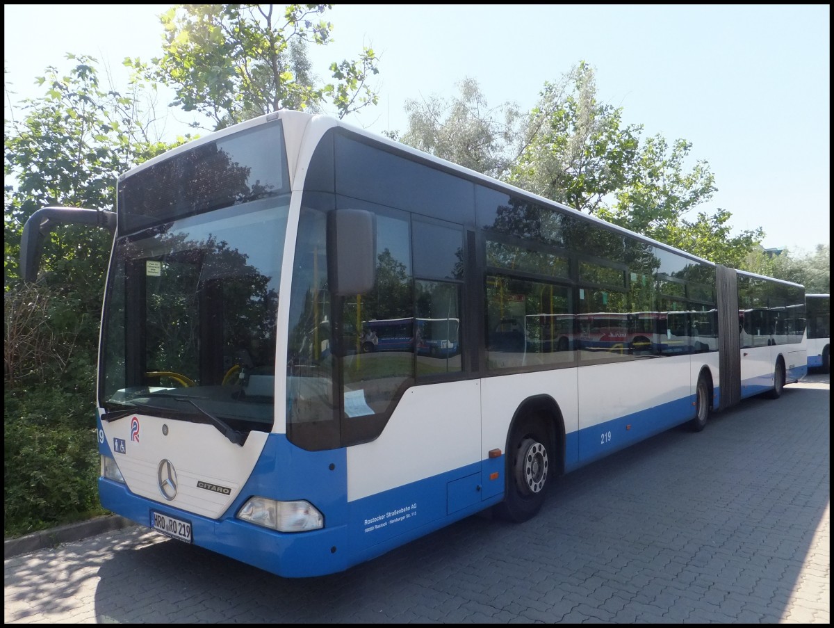 Mercedes Citaro I der Rostocker Stra�enbahn AG in Rostock.