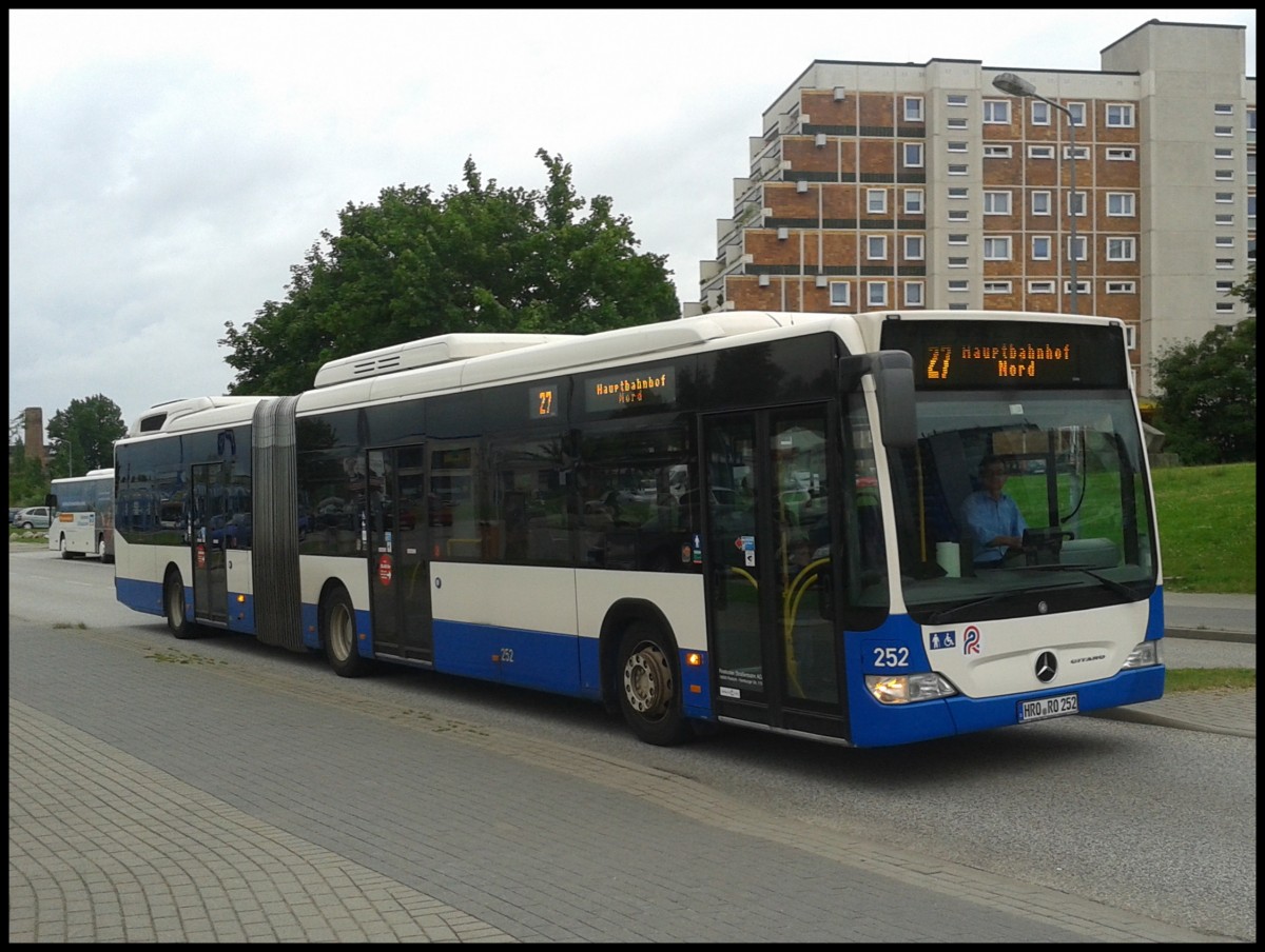 Mercedes Citaro II GDH der Rostocker Straenbahn AG in Rostock.