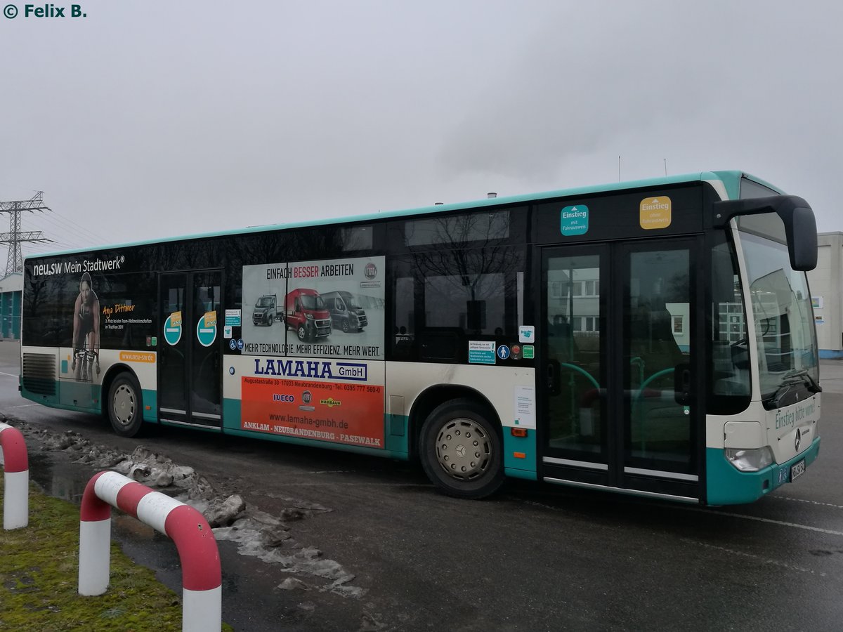 Mercedes Citaro II der Neubrandenburger Verkehrsbetriebe in Neubrandenburg. 