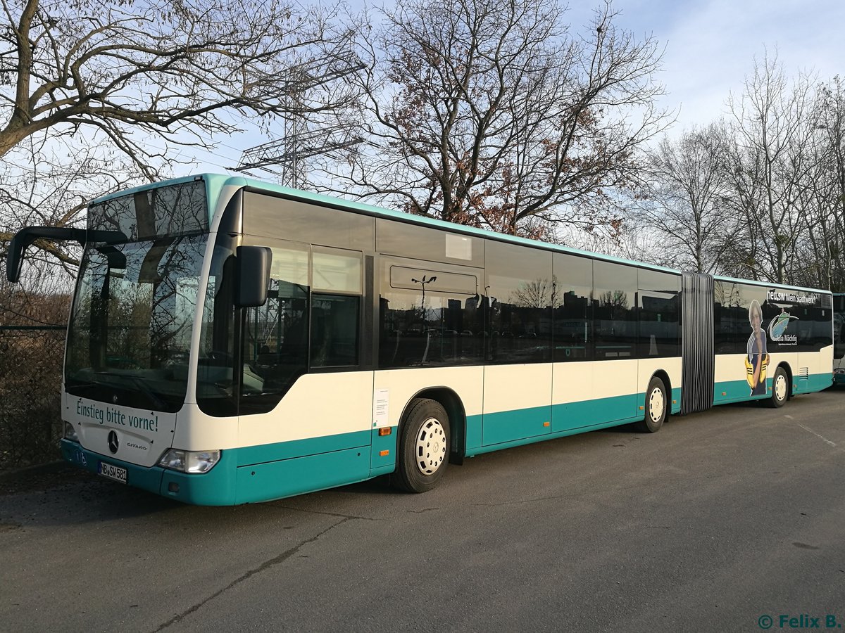 Mercedes Citaro II der Neubrandenburger Verkehrsbetriebe in Neubrandenburg.