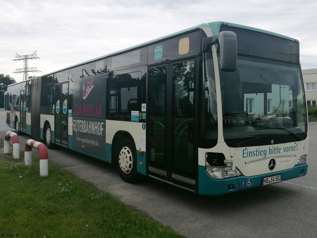 Mercedes Citaro II der Neubrandenburger Verkehrsbetriebe in Neubrandenburg.