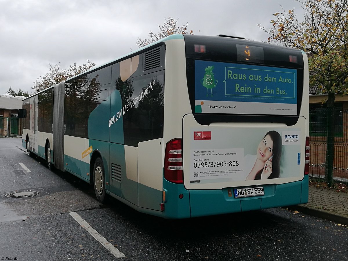 Mercedes Citaro II der Neubrandenburger Verkehrsbetriebe in Neubrandenburg.