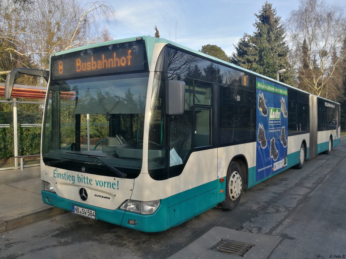 Mercedes Citaro II der Neubrandenburger Verkehrsbetriebe in Neubrandenburg.