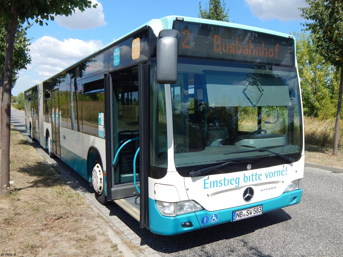 Mercedes Citaro II der Neubrandenburger Verkehrsbetriebe in Neubrandenburg.