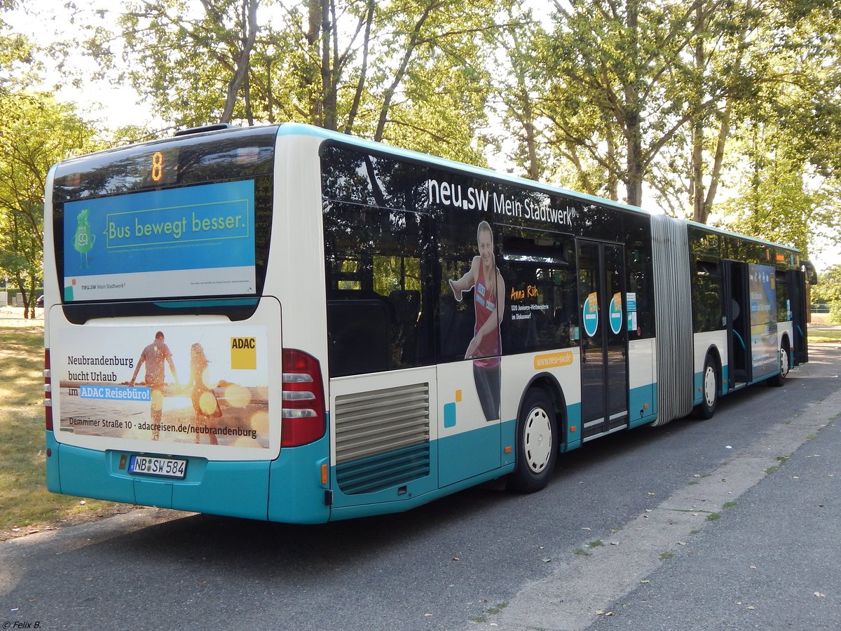 Mercedes Citaro II der Neubrandenburger Verkehrsbetriebe in Neubrandenburg. 