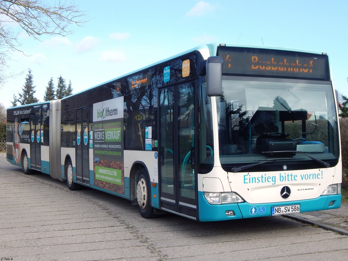 Mercedes Citaro II der Neubrandenburger Verkehrsbetriebe in Neubrandenburg. 