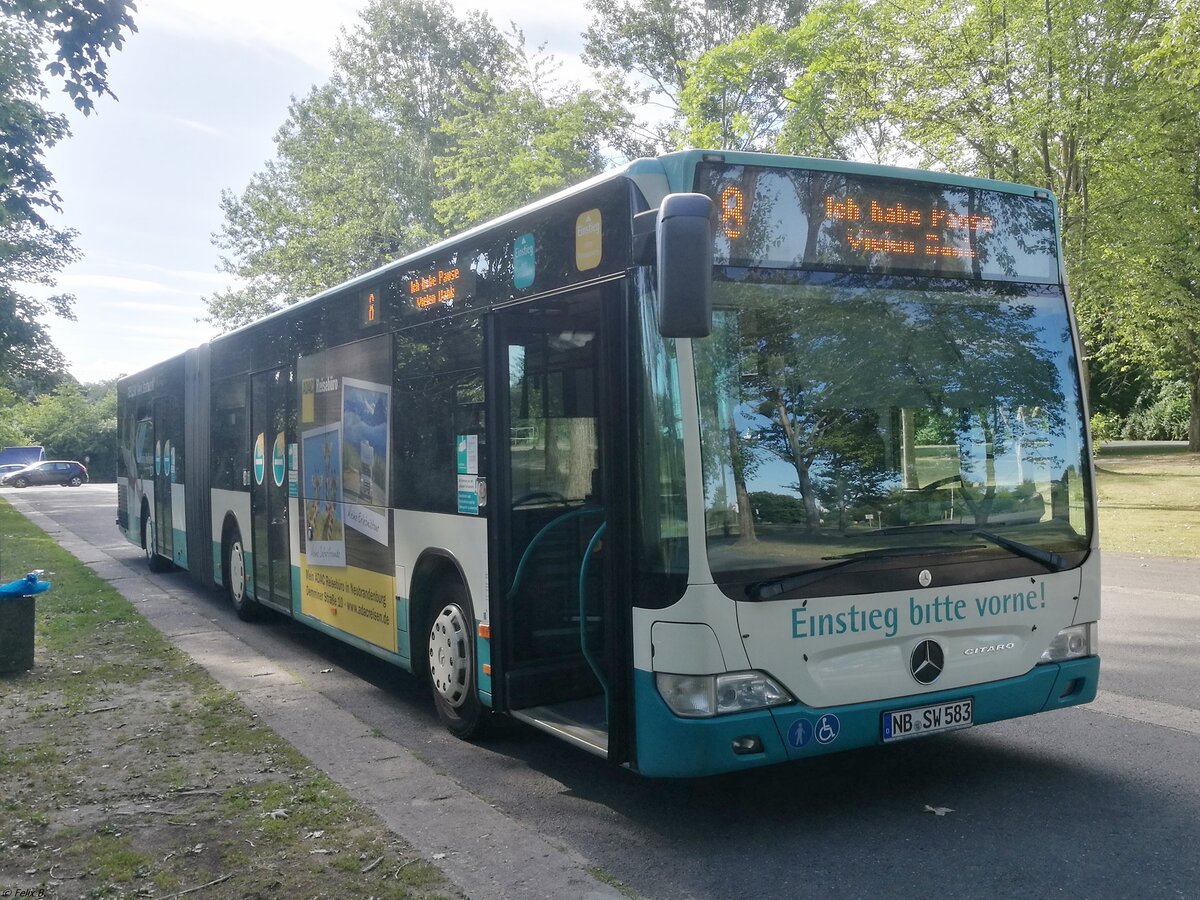 Mercedes Citaro II der Neubrandenburger Verkehrsbetriebe in Neubrandenburg.