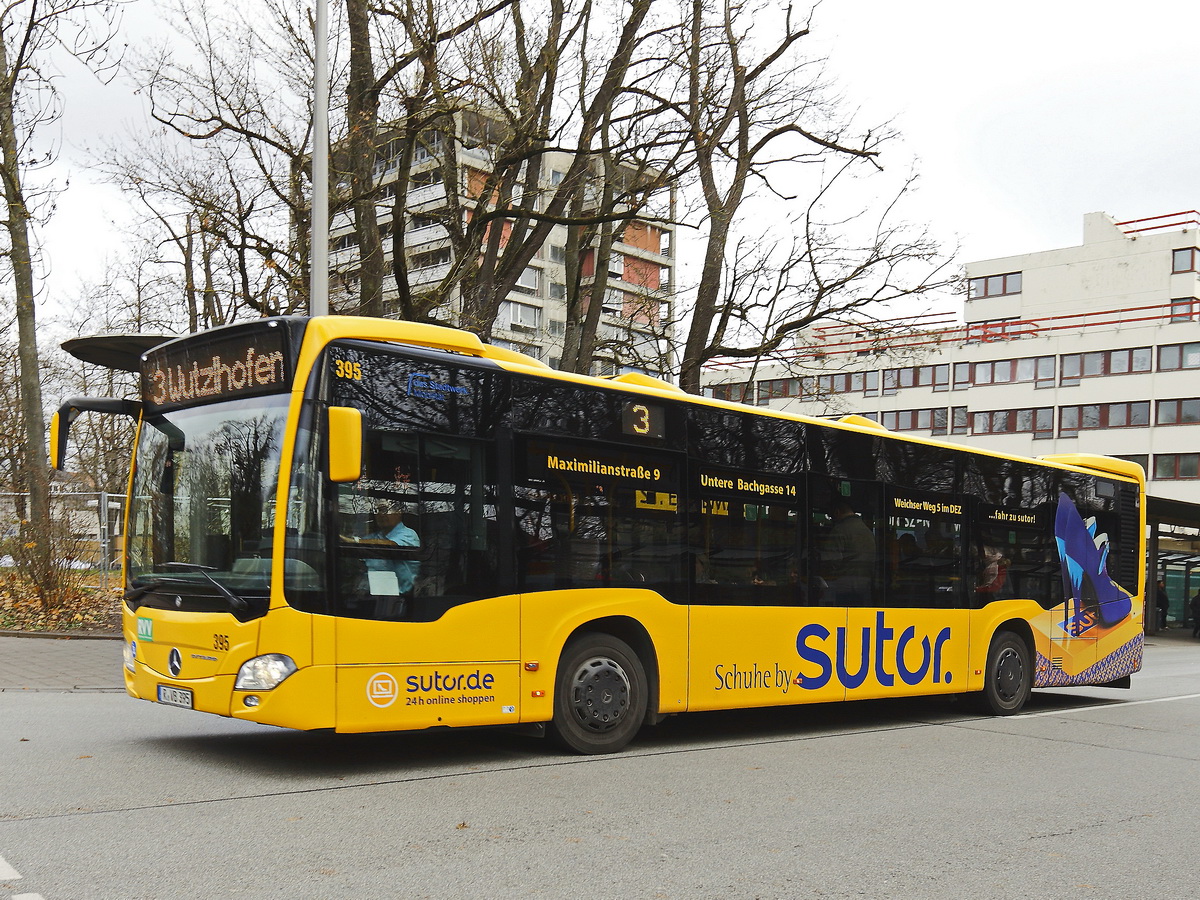 Mercedes Citaro II der Regensburger Verkehrsbetriebe in Regensburg am 30. November 2019.