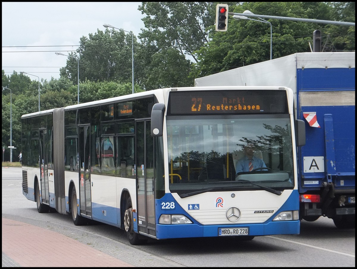 Mercedes Citaro II der Rostocker Straenbahn AG in Rostock.