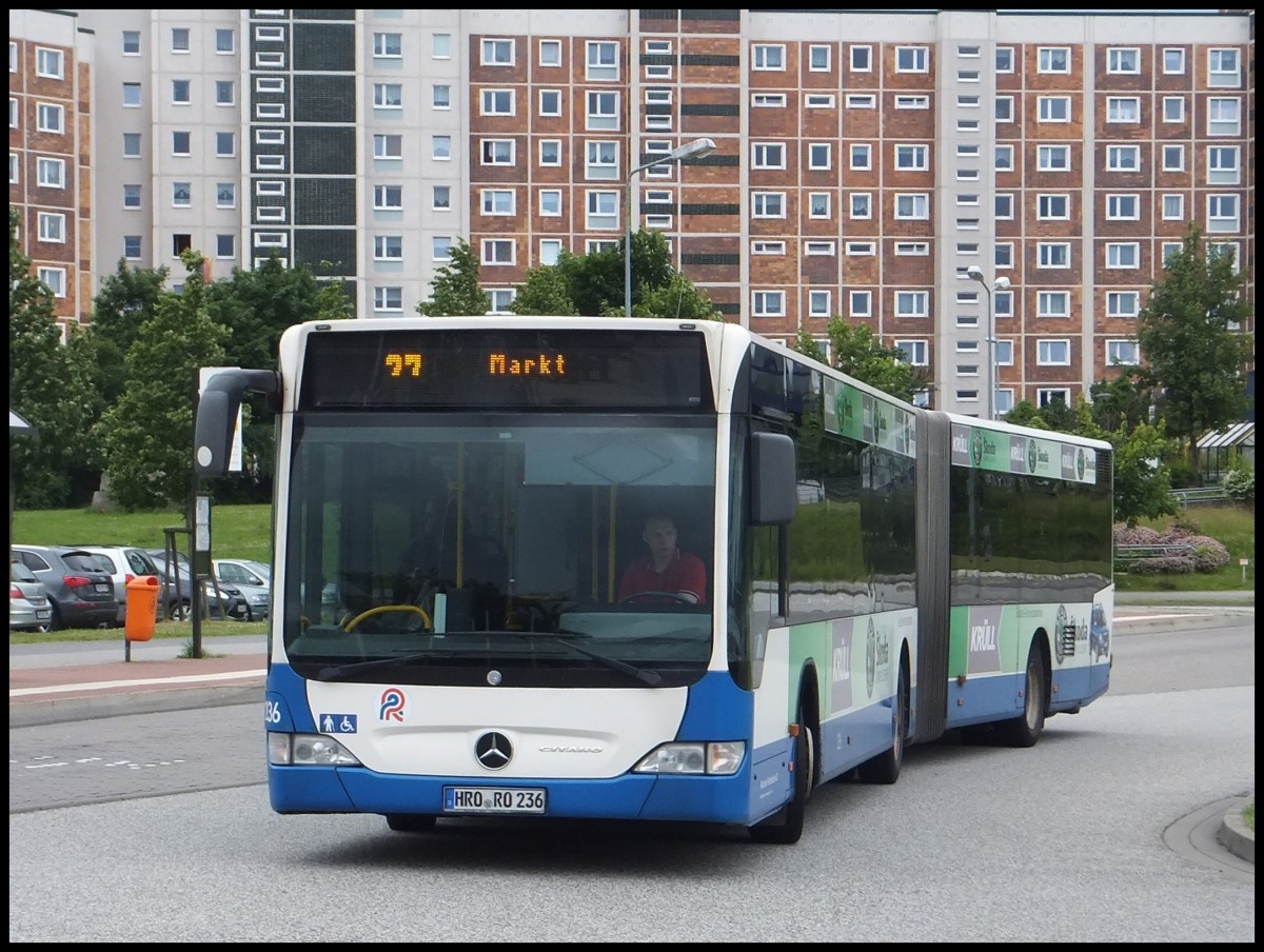 Mercedes Citaro II der Rostocker Straenbahn AG in Rostock.